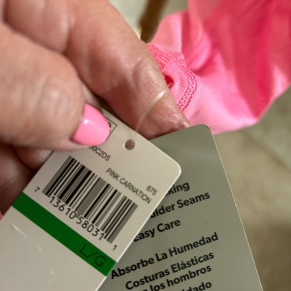 NWT PGA Tour Pink Long Sleeve Women's Half Zip Pullover - Picture 4 of 9